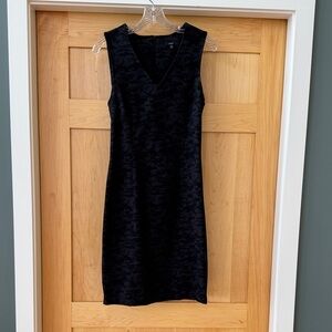 DREW Black Textured Mini Dress